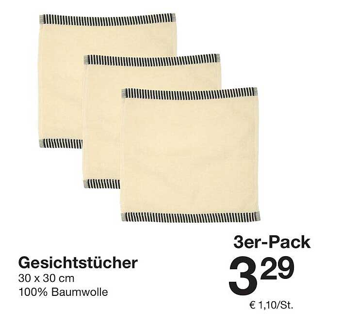 Gesichtstücher 3er-Pack