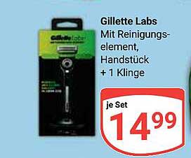 Gillette Labs mit Reinigungs-element, Handstück + 1 Klinge