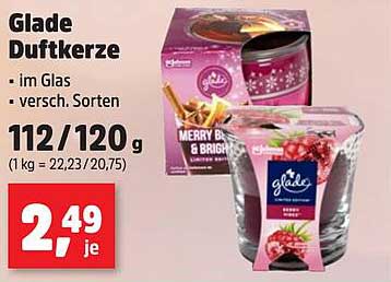 Glade Duftkerze im Glas - versch. Sorten