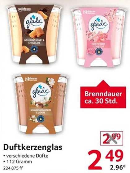 Glade Duftkerzenglas – Verschiedene Düfte