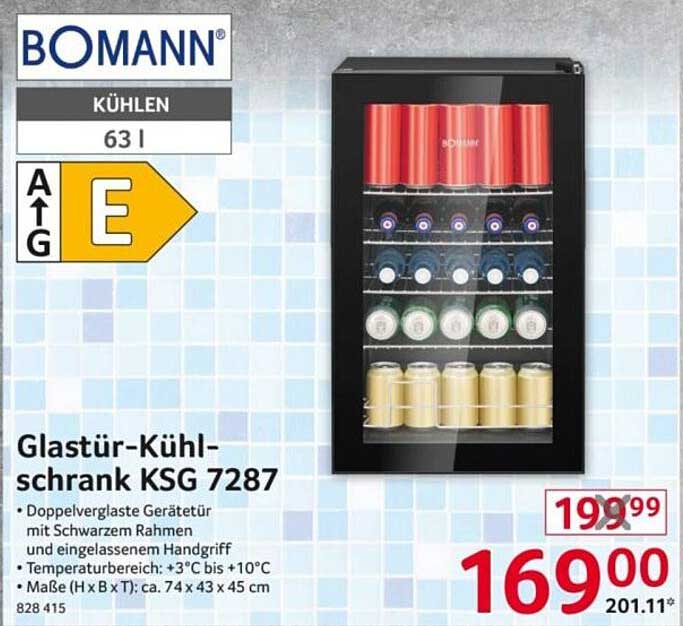 Glasur-Kühlschrank KSG 7287 von BOMANN