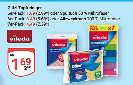 Glitzi Topfreiniger – 6er-Pack oder 7er-Pack von Vileda
