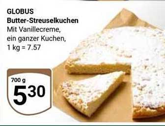 Globus Butter-Streuselkuchen mit Vanillecreme - ein ganzes Vergnügen
