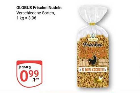 GLOBUS Frischei Nudeln - verschiedene Sorten