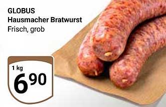 GLOBUS Hausmacher Bratwurst frisch, grob
