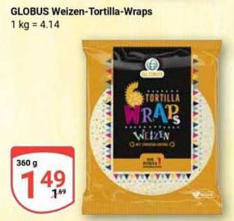 GLOBUS Weizen-Tortilla-Wraps 360 g