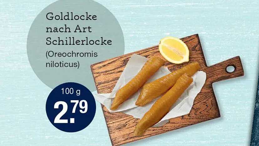 Goldlocke nach Art Schillerlocke (Oreochromis niloticus)