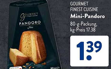 GOURMET Finest Cuisine Mini-Pandoro 80-g-Packung