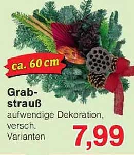 Grabstrauß - Aufwendige Dekoration in verschiedenen Varianten