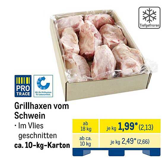 Grillhaxen vom Schwein - Im Vlies geschnitten