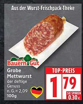 Grobe Mettwurst - der deftige Genuss