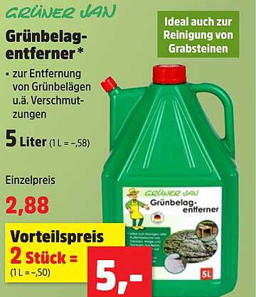 Grünbelag-Entferner von Grüner Jan