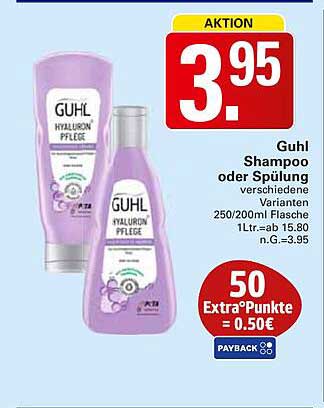 Guhl Shampoo oder Spülung - Hyaluron Pflege