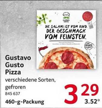 Gustavo Gusto Pizza – verschiedene Sorten, gefroren