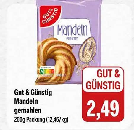 Gut & Günstig Mandeln gemahlen 200g