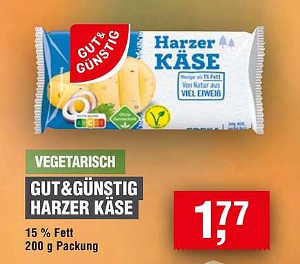 GUT&GÜNSTIG HARZER KÄSE 200 g