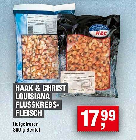HAAK & CHRIST LOUISIANA FLUSSKREBS-FLEISCH 800 g Beutel