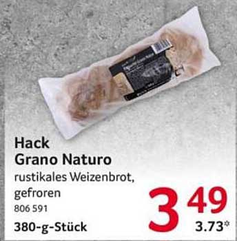 Hack Grano Naturo rustikales Weizenbrot, gefroren
