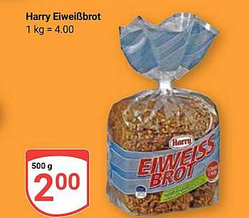 Harry Eiweißbrot 500 g für nur 2,00 €