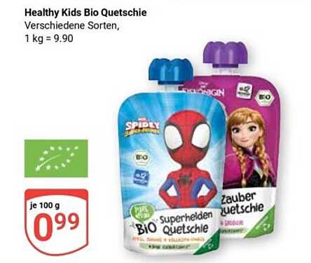 Healthy Kids Bio Quetschie - verschiedene Sorten