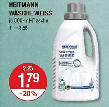 HEITMANN WÄSCHE WEISS je 500-ml-Flasche