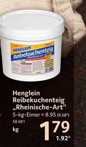 Henglein Reibekuchenteig „Rheinische-Art“
