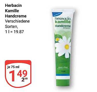 Herbacin Kamille Handcreme 75 ml