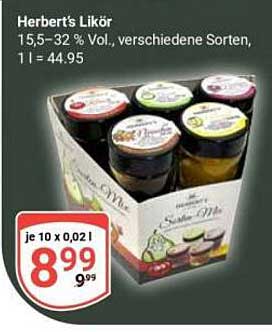 Herbert's Likör - Verschiedene Sorten im praktischen Set
