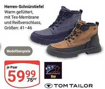 Herren-Schnürstiefel - Warm gefüttert mit Tex-Membrane