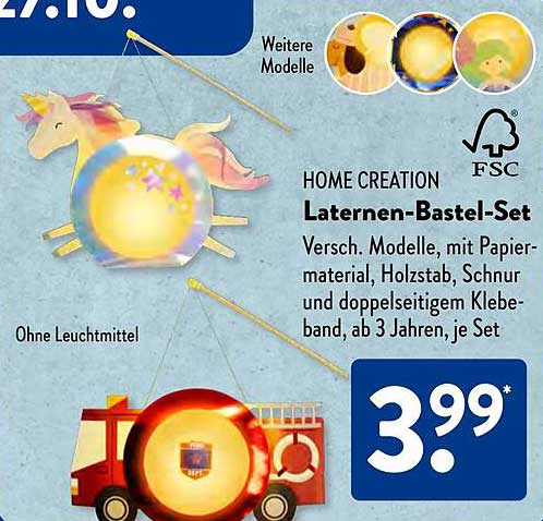 HOME CREATION Laternen-Bastel-Set