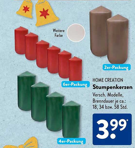 HOME CREATION Stumpenkerzen