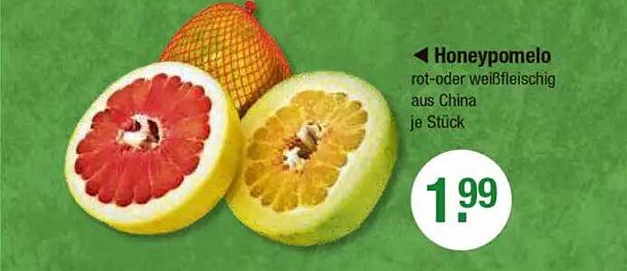 Honeypomelo rot- oder weißfleischig aus China je Stück