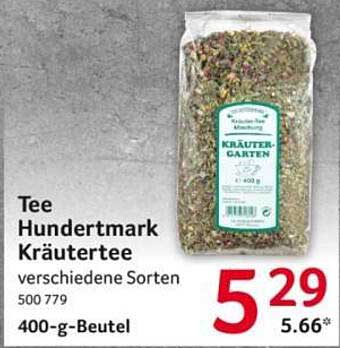 Hundertmark Kräutertee 400-g-Beutel – verschiedene Sorten