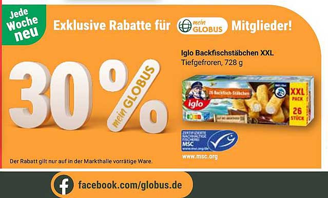Iglo Backfischstäbchen XXL, Tiefgefroren, 728 g
