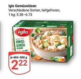 Iglo Gemüseideen - Verschiedene Sorten, tiefgefroren