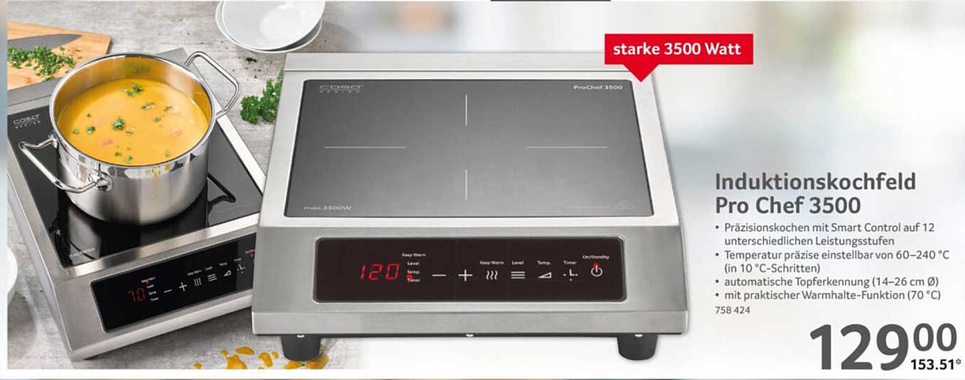 Induktionskochfeld Pro Chef 3500