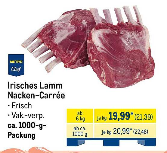 Irrisches Lamm Nacken-Carrée