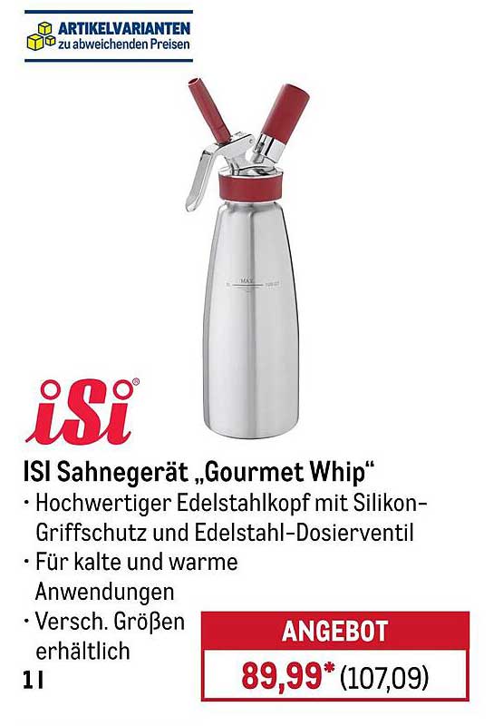 iSi Sahnegerät „Gourmet Whip“