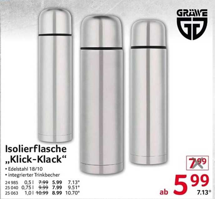 Isolierflasche "Klick-Klack"