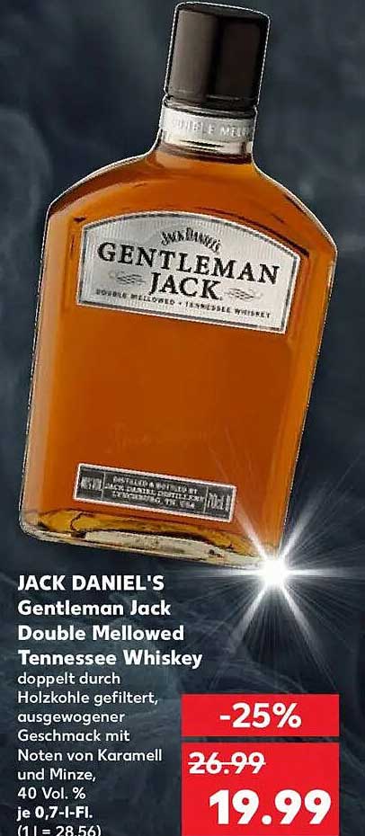 JACK DANIEL'S Gentleman Jack Double Mellowed Tennessee Whiskey