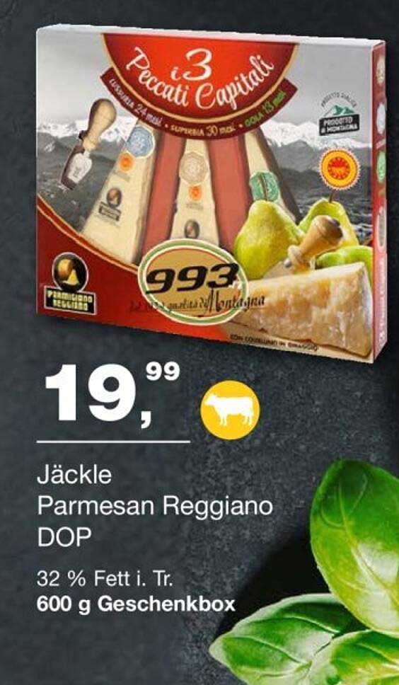 Jäckle Parmesan Reggiano DOP - 600 g Geschenkbox