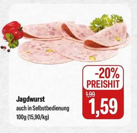 Jagd- und Wildwurst - 20% Rabatt auf 100g