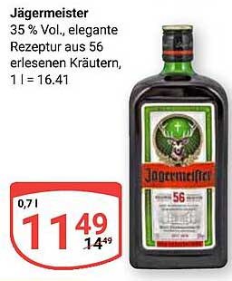 Jägermeister 0,7 l - Elegante Rezeptur aus 56 erlesenen Kräutern