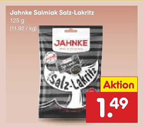 Jahnke Salmiak Salz-Lakritz 125 g