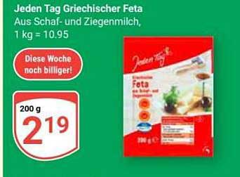 Jeden Tag Griechischer Feta, 200 g zum Sonderpreis