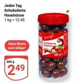 Jeden Tag Schokolierte Haselnüsse 200 g