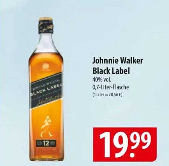 Johnnie Walker Black Label 0,7-Liter-Flasche