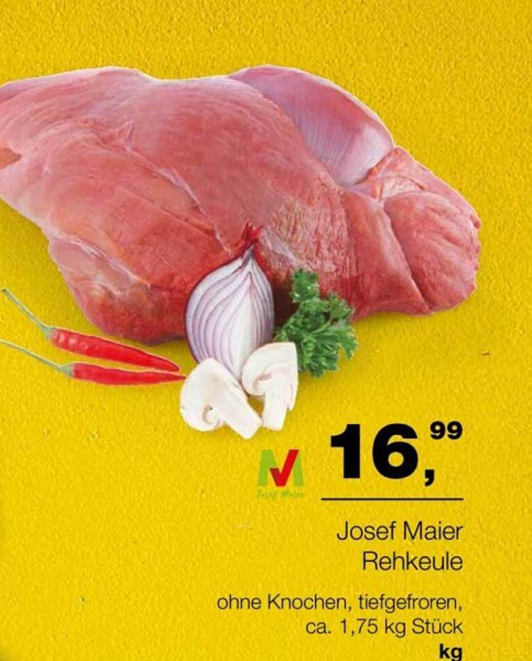Josef Maier Rehkeule, ohne Knochen, tiefgefroren, ca. 1,75 kg Stück