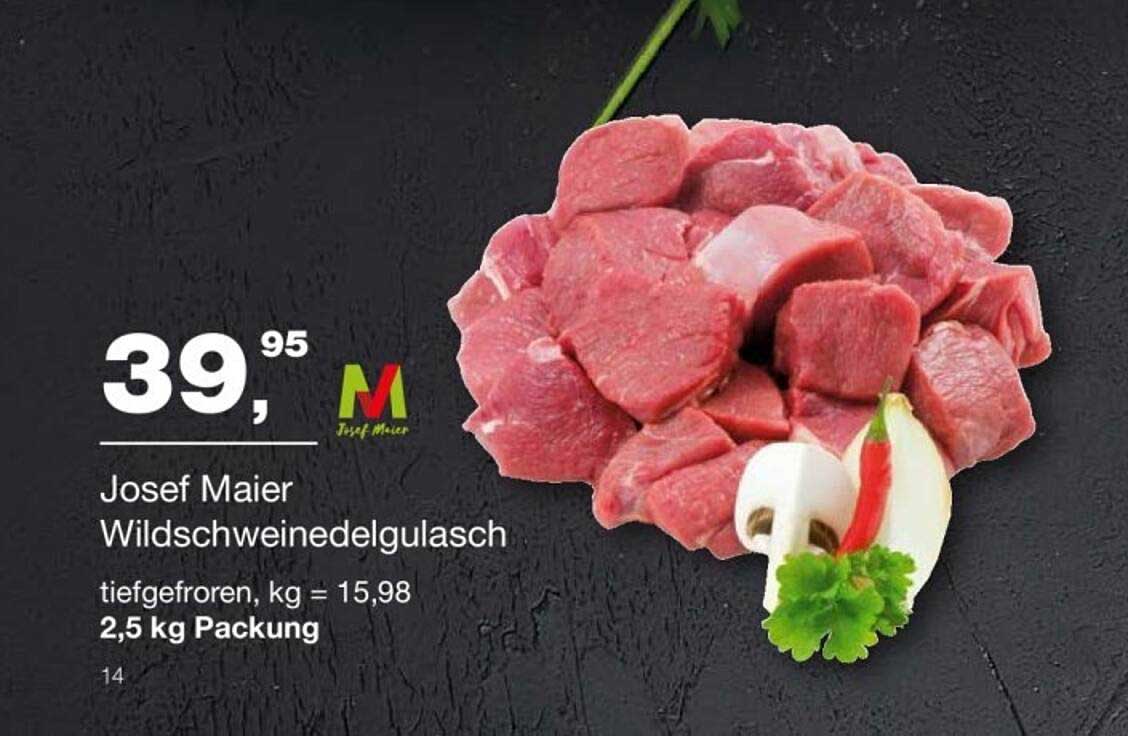 Josef Maier Wildschweinedelgulasch 2,5 kg Packung