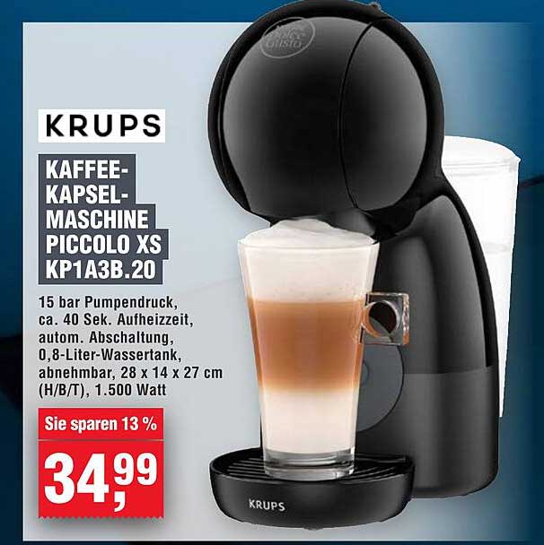 KAFFEE-KAPSEL-MASCHINE PICCOLO XS KP1A3B.20